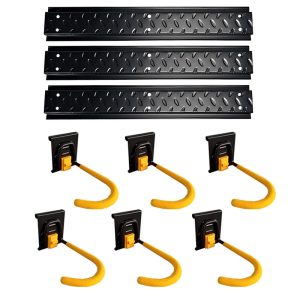 Factory priced slot plate rail hook set for hanging bicycles on walls
