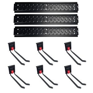 Wholesale metal wall hanging lock hook combination for storage of long handled shovel tools