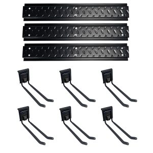 Wholesale metal wall hanging lock hook combination for storage of long handled shovel tools