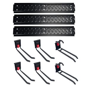 Garage wall mounted 8-inch hook for hose and shovel storage